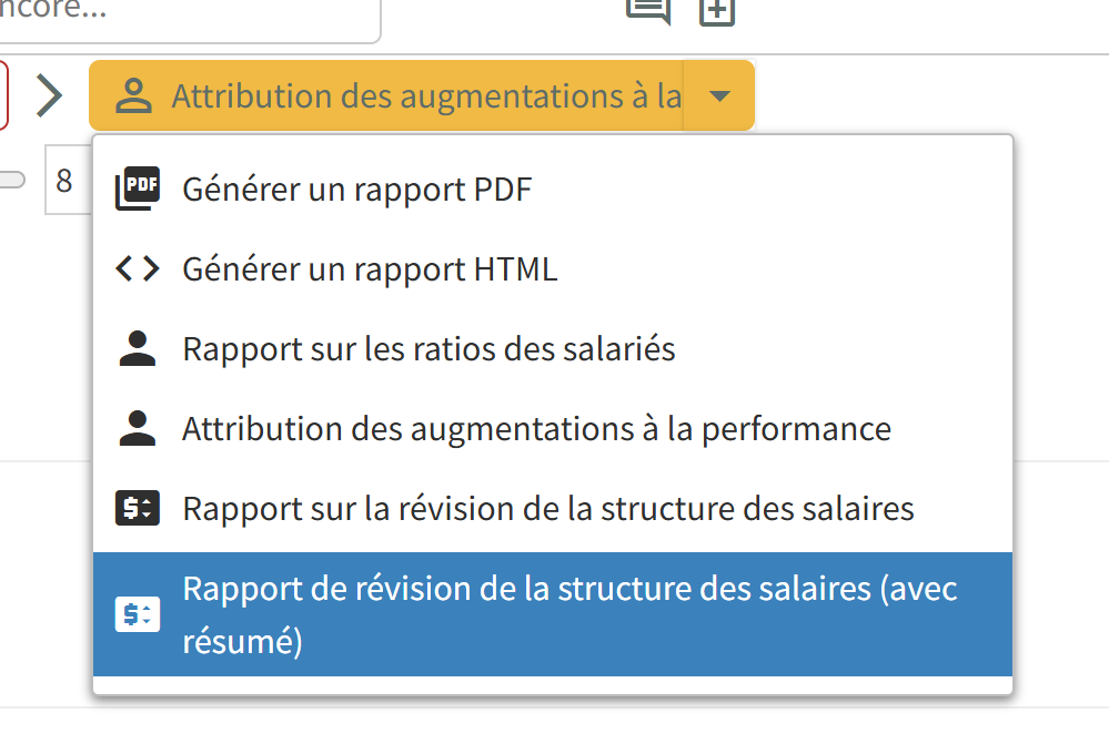 Générer un rapport de révision salariale.